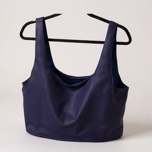 Fabletics‎ Lydia Built-In Bra Tank Deep Navy 1X Activewear Top NEW